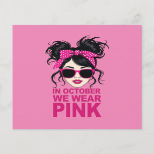 In oktober Draag we roze borstkanker