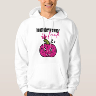 In oktober Draag we roze borstkanker Hoodie