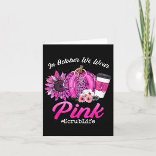 In oktober Draag we roze borstkanker Kaart