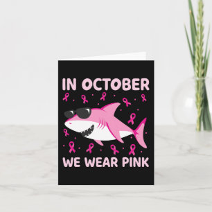 In oktober Draag we roze borstkanker Kinder B Kaart