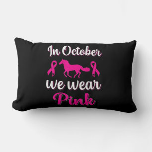 In oktober Draag we roze borstkanker Kussen