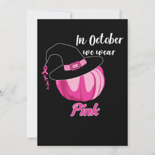 In oktober Draag we roze borstkanker Save The Date