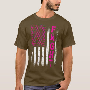 In oktober draag we roze borstkanker t-shirt