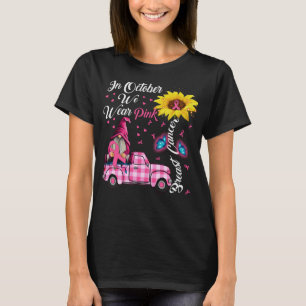 In oktober Draag we roze borstkanker T-shirt