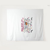 in oktober draag we roze borstkankerbewustzijn Cl Wandkleed (Voorkant (horizontaal))