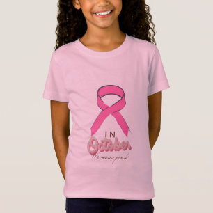 In oktober draag we roze borstkankerbewustzijn T T-shirt