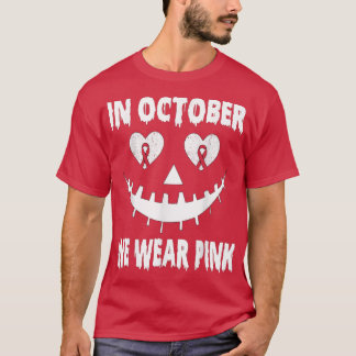 In oktober Draag we roze borstkankerjaster T-shirt
