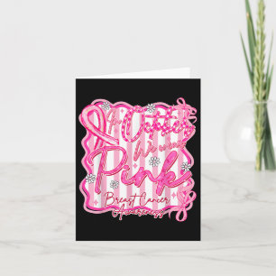 In oktober Draag we roze borstkankerwaarschuwing R Kaart