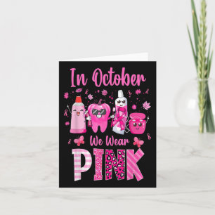 In oktober Draag we roze borstkankerwaren Kaart