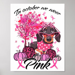 In oktober Draag we roze da Poster