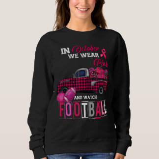 In oktober Draag we roze en horloge Football Trui