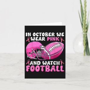 In oktober Draag we roze Football borstkanker Awa Kaart