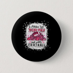 In oktober Draag we roze Football borstkanker Awa Ronde Button 5,7 Cm