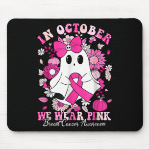 In oktober Draag we roze gelabelde borstkanker Muismat