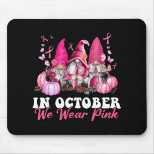 In oktober Draag we roze groene waren Muismat