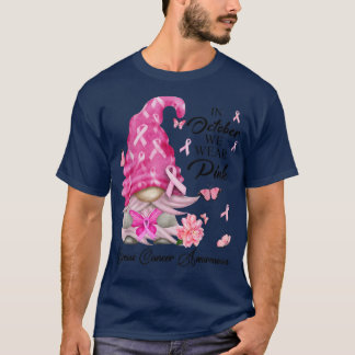 In oktober Draag we roze groene waren T-shirt