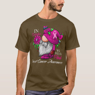 In oktober Draag we roze groene waren T-shirt