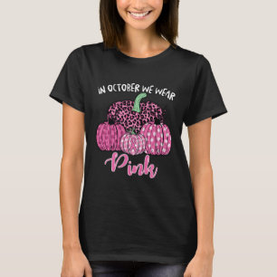 In oktober Draag we roze halloween borstkanker. T-shirt