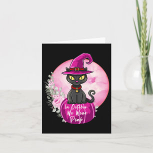 In oktober Draag we roze kat borstkanker Awa Kaart