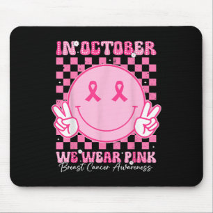 In oktober Draag we roze koolstofborst-kanker Muismat