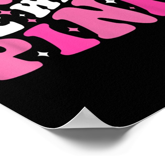 In oktober Draag we roze koolstofborst-kanker Poster (Hoek)