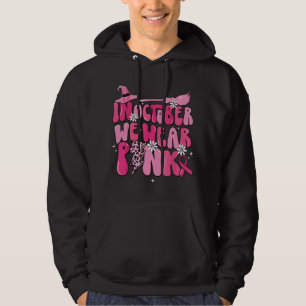 In oktober Draag we roze lintje hech halloween Bre Hoodie