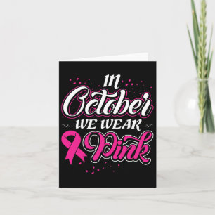 In oktober Draag we roze lintjes borstkankerwaren Kaart