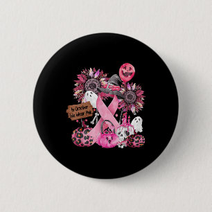 In oktober Draag we roze lintlint-halloween bre Ronde Button 5,7 Cm