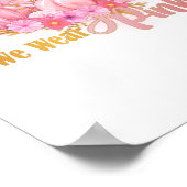 In oktober Draag we roze Poster (Hoek)