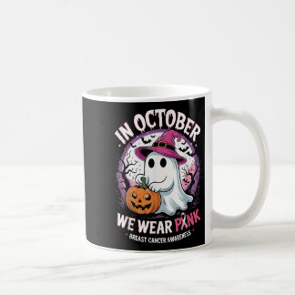 In oktober Draag we roze Shirt spookborstkanker Koffiemok