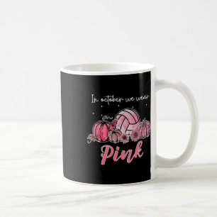 In oktober Draag we Roze Volleybal Borstkanker A Koffiemok