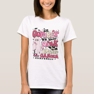 In oktober Draag we roze voor borstkanker. T-shirt