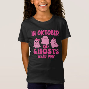 In oktober Draag zelfs geesten roze borstkanker T-shirt