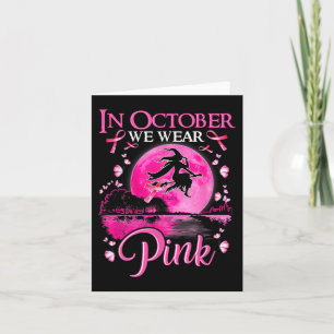 In oktober dragen we een roze lint heks borstkanke kaart