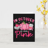 In Oktober dragen we Nk Borstkanker Bewustzijn The Kaart (Gele Bloem)