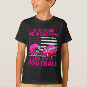 In Oktober dragen we Nk Borstkanker Vlag Voetbal T-shirt