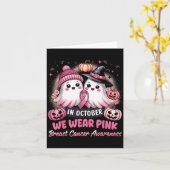 In Oktober Dragen We Nk Geest Heksen Borstkanker B Kaart (Gele Bloem)