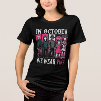 In Oktober dragen we Roze | Borstkankerbewustzijn Tri-Blend Shirt