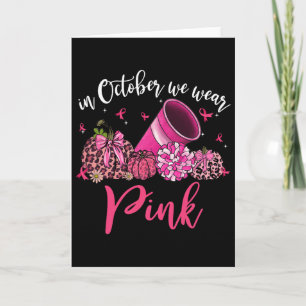 In Oktober dragen we Roze Cheerleading Borstkanker Kaart