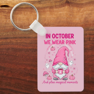 In Oktober dragen we Roze – Emotionele Steun Dwerg Sleutelhanger