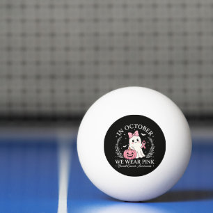 In Oktober dragen we Roze Geest Halloween Pingpongballen