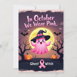 In Oktober dragen we Roze Geest Heks Borstkanker Kaart