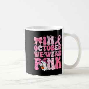 In Oktober dragen we Roze Geest Heks Borstkanker Koffiemok