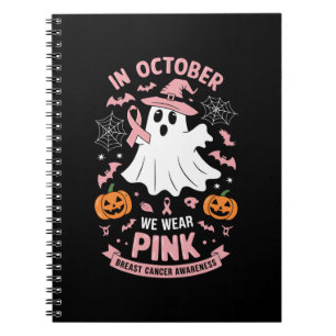 In Oktober dragen we Roze Geest Heks Borstkanker  Notitieboek