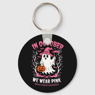 In oktober dragen we roze geestenheks borstkanker sleutelhanger