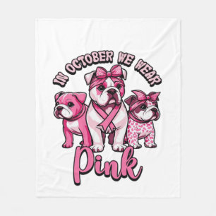 In Oktober dragen we Roze � Halloween Schattige Ho Fleece Deken