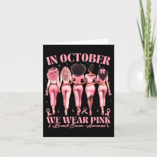 In Oktober dragen we Roze Lint Borstkanker Bewustz Kaart