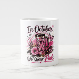 In Oktober dragen we Roze Pompoen Extra Grote Beker