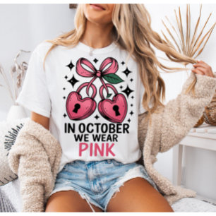 In oktober dragen we roze shirt, Kankerbewustzijn T-shirt