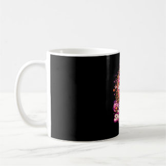 In oktober dragen we roze spook heks borstkanker koffiemok